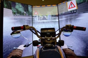 Nasir motorcycle simulator improves road safety